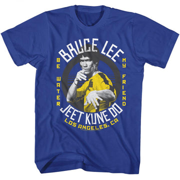 Bruce Lee Mens S/S T-Shirt - Idk - Solid Royal