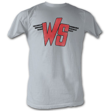 Bill And Ted Mens S/S T-Shirt - Ws Logo - Solid Silver