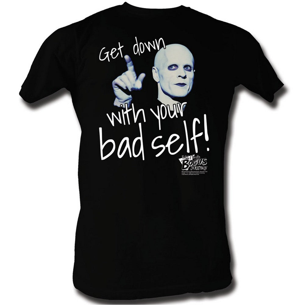 Bill And Ted Mens S/S T-Shirt - Get Down - Solid Black