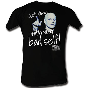 Bill And Ted Mens S/S T-Shirt - Get Down - Solid Black
