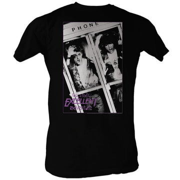 Bill And Ted Mens S/S T-Shirt - Bnnt - Solid Black