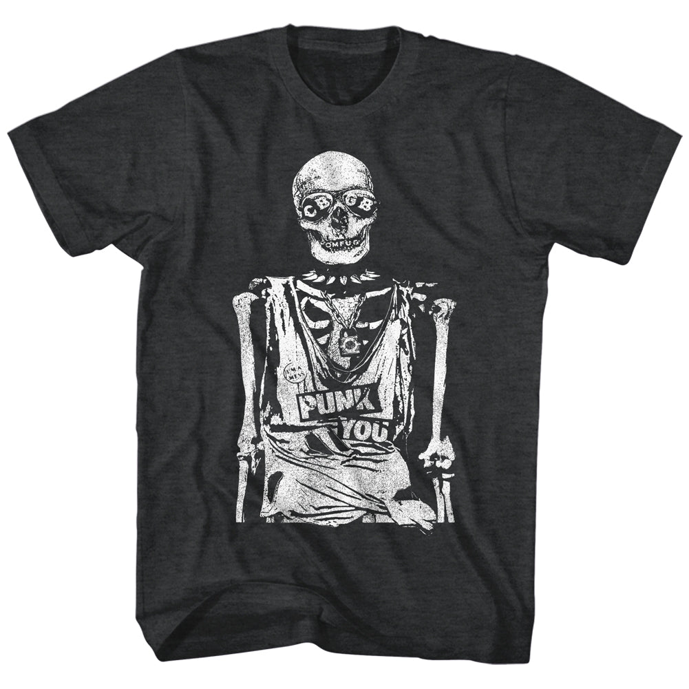 CBGB Mens S/S T-Shirt - Punk You - Heather Black Heather
