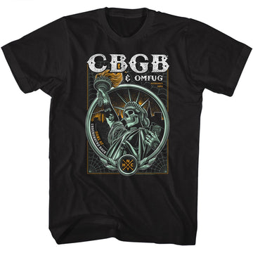 CBGB Mens S/S T-Shirt - Established 73 - Solid Black