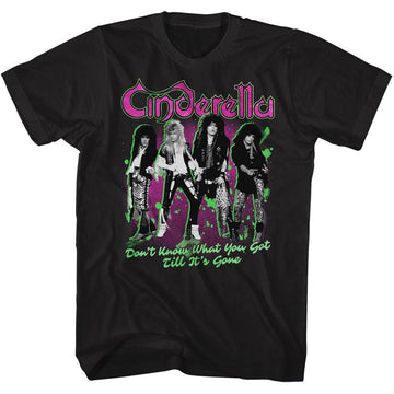 Cinderella Mens S/S T-Shirt - Till Its Gone - Solid Black