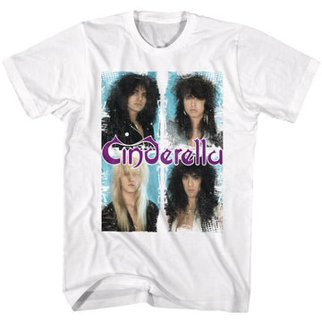 Cinderella Mens S/S T-Shirt - Boxed In - Solid White