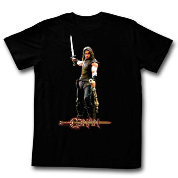 Conan Mens S/S T-Shirt - ItāS A Weasel - Solid Black