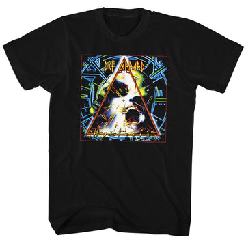 Def Leppard Mens S/S T-Shirt - Hysteria - Solid Black