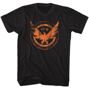 The Division Mens S/S T-Shirt - Agent Shield - Solid Black