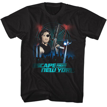 Escape From New York Mens S/S T-Shirt - Efny - Solid Black