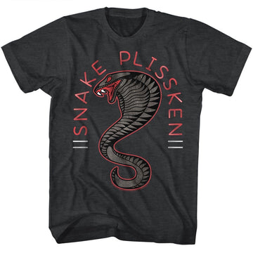 Escape From New York Mens S/S T-Shirt - Snaketop - Heather Black Heather