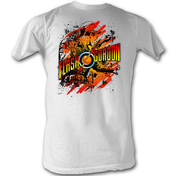 Flash Gordon Mens S/S T-Shirt - Flashtastic - Solid White