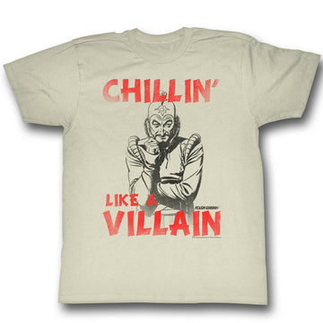 Flash Gordon Mens S/S T-Shirt - Villain - Solid Natural