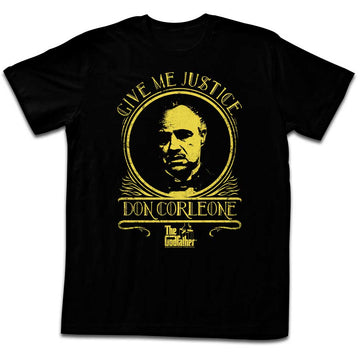 Godfather Mens S/S T-Shirt - Justice - Solid Black