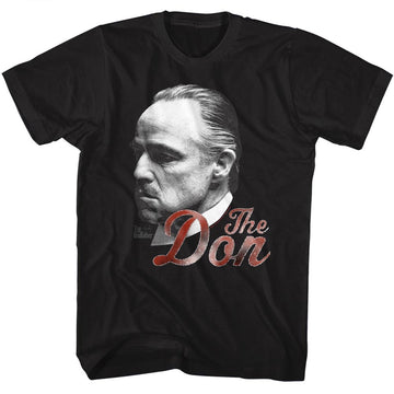 Godfather Mens S/S T-Shirt - Can'T Refuse The Don - Solid Black