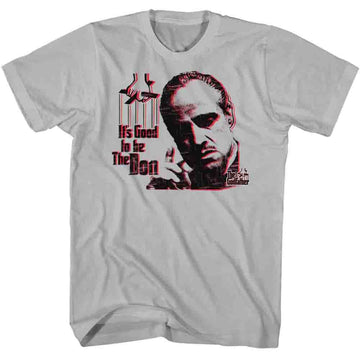 Godfather Mens S/S T-Shirt - Good To The Don - Solid Silver