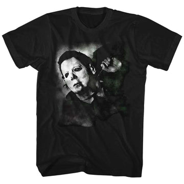 Halloween Mens S/S T-Shirt - Needle Cracked - Solid Black