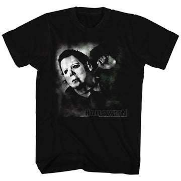 Halloween Mens S/S T-Shirt - Needle Cracked Logo - Solid Black