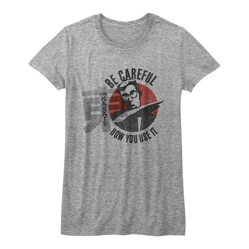Hai Karate Girls Juniors S/S T-Shirt - Careful - Heather Gray Heather