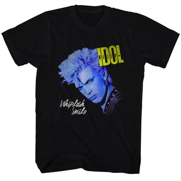 Billy Idol Mens S/S T-Shirt - Only Idol - Solid Black