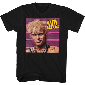 Billy Idol Mens S/S T-Shirt - Bealover - Solid Black