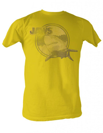 Jaws Mens S/S T-Shirt - Yellow Jaws - Solid Ginger