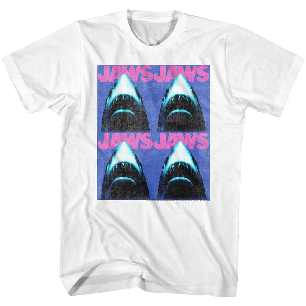 Jaws Mens S/S T-Shirt - Jaws4 - Solid White