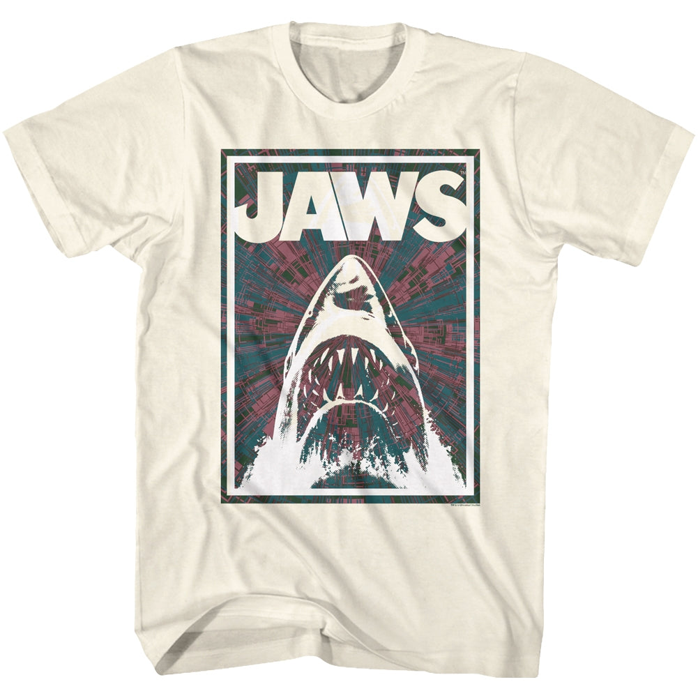 Jaws Mens S/S T-Shirt - Wop - Solid Natural