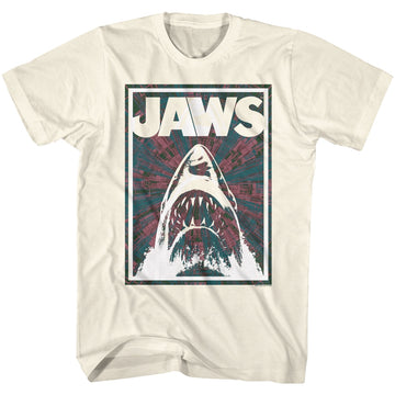 Jaws Mens S/S T-Shirt - Wop - Solid Natural