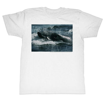 Jaws Mens S/S T-Shirt - Sea Legs - Solid White