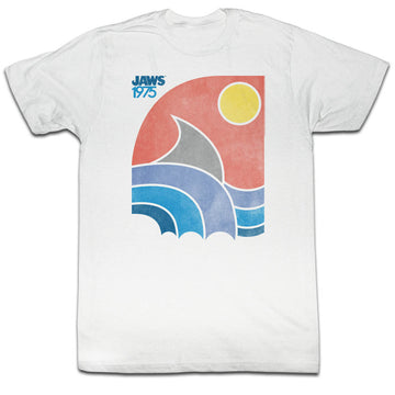 Jaws Mens S/S T-Shirt - Color - Solid White