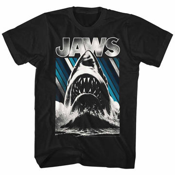 Jaws Mens S/S T-Shirt - Jaws - Solid Black