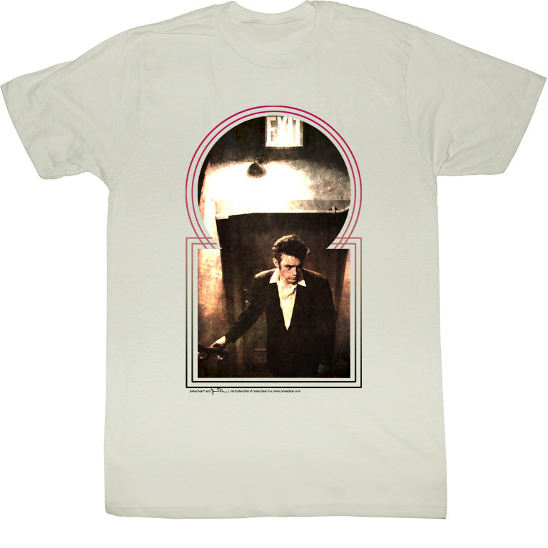 James Dean Mens S/S T-Shirt - Key Dean - Solid Natural