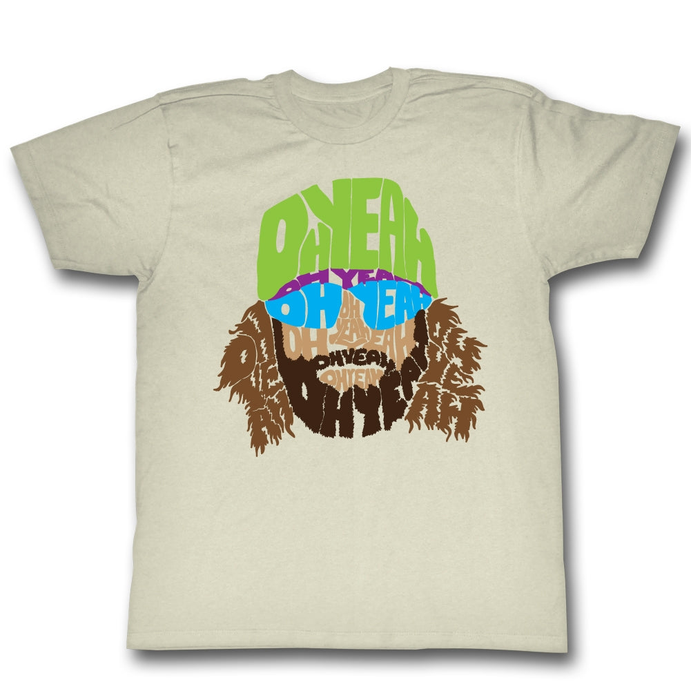 Macho Man Mens S/S T-Shirt - Ohyeahohyeahohyeah - Solid Natural
