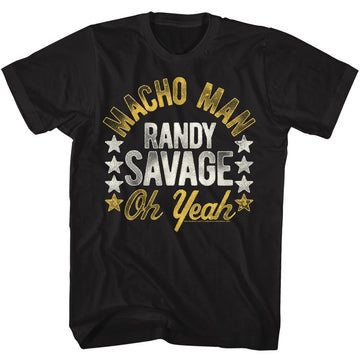 Macho Man Mens S/S T-Shirt - Rootsofmacho - Solid Black