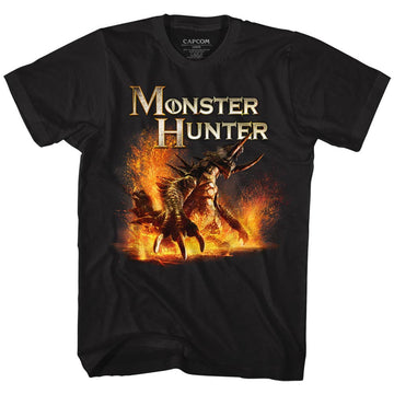 Monster Hunter Mens S/S T-Shirt - Beast - Solid Black