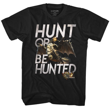 Monster Hunter Mens S/S T-Shirt - Hunt - Solid Black