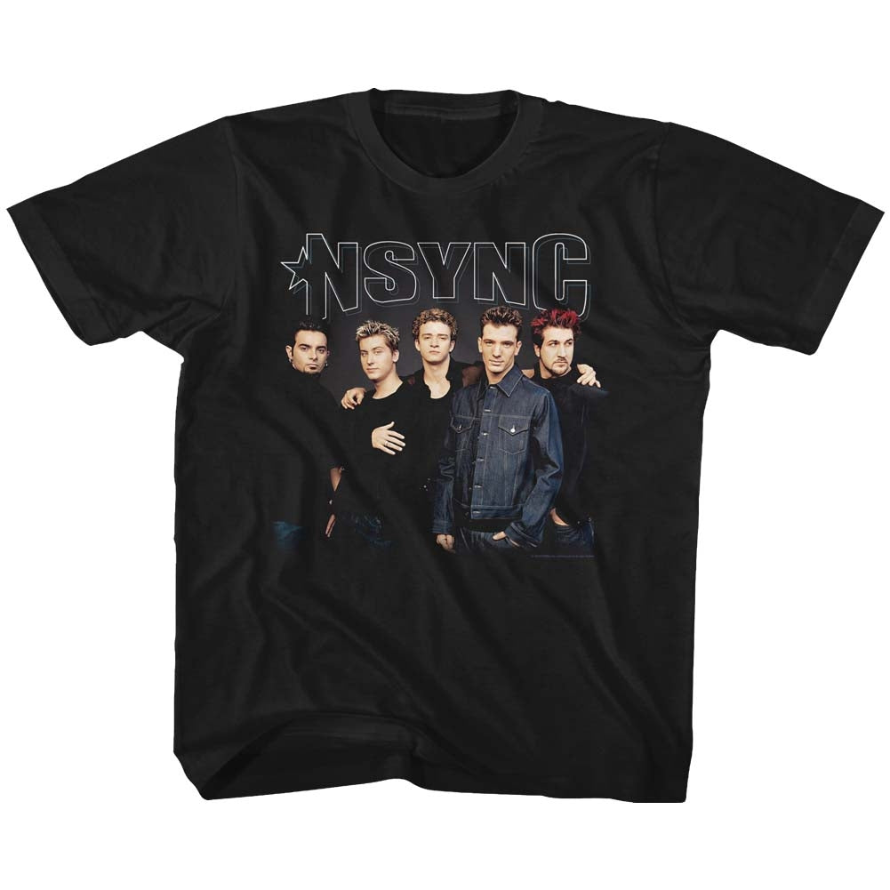 NSYNC Toddler S/S T-Shirt - Stark Group Shot - Solid Black