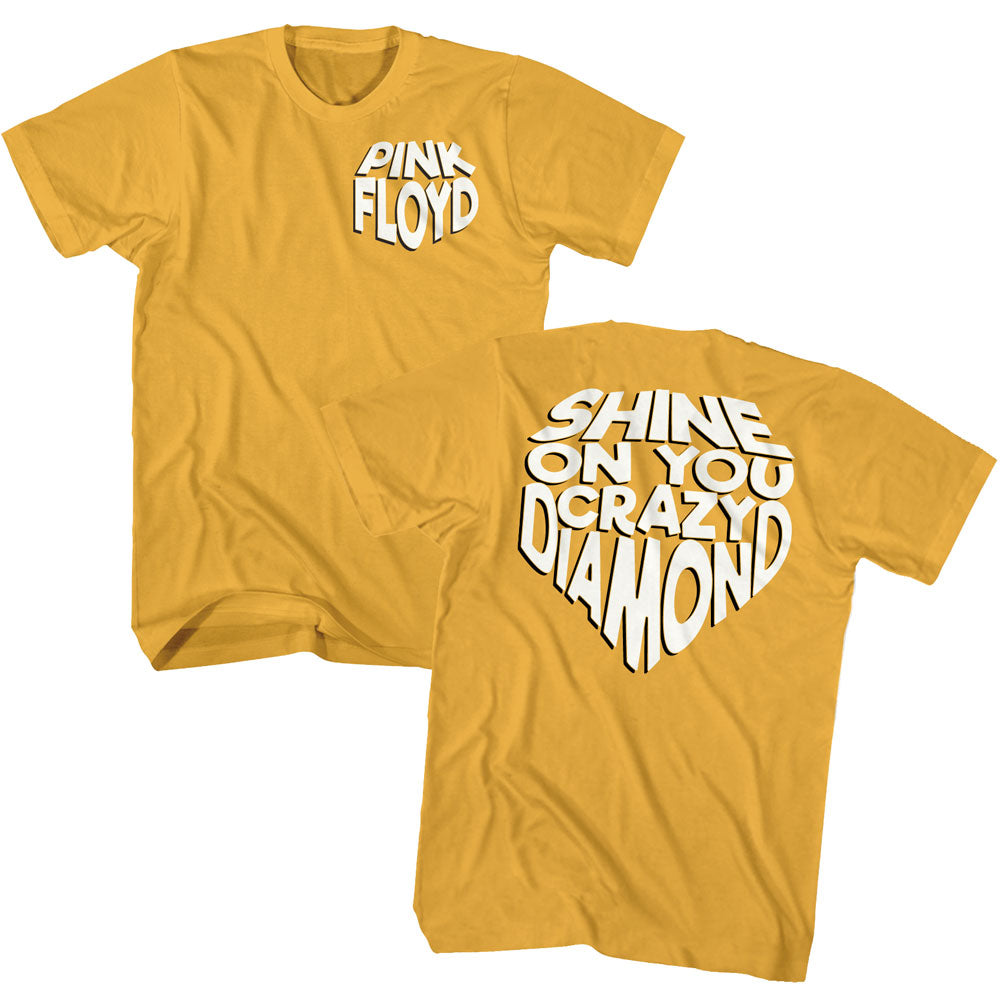 Pink Floyd Mens S/S T-Shirt - Shine On - Solid Ginger