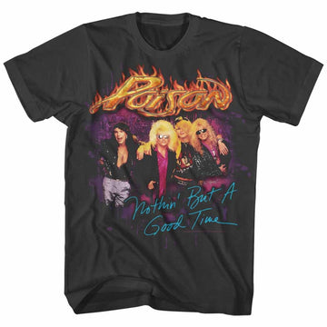 Poison Mens S/S T-Shirt - Goodtimes - Solid Smoke