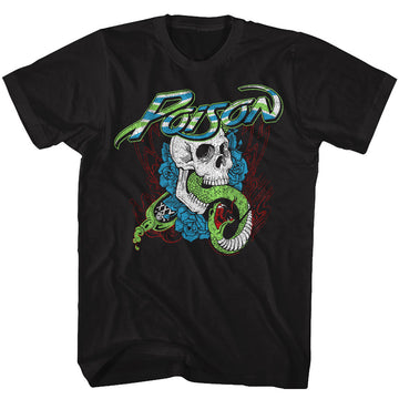 Poison Mens S/S T-Shirt - Poison - Solid Black