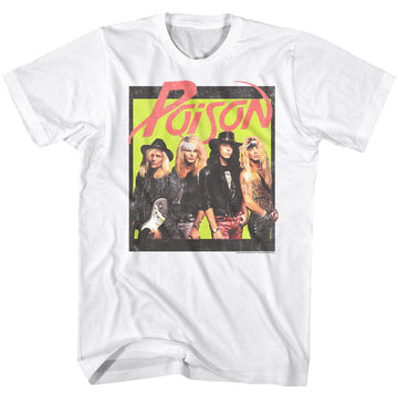 Poison Mens S/S T-Shirt - Bbright Box - Solid White