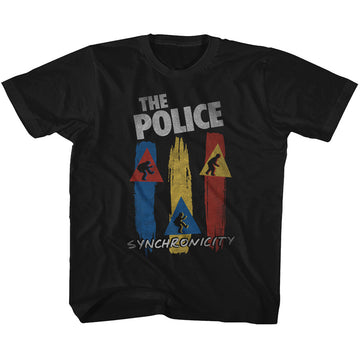 The Police Youth S/S T-Shirt - Synchro - Solid Black