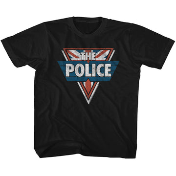 The Police Youth S/S T-Shirt - The Police - Solid Black