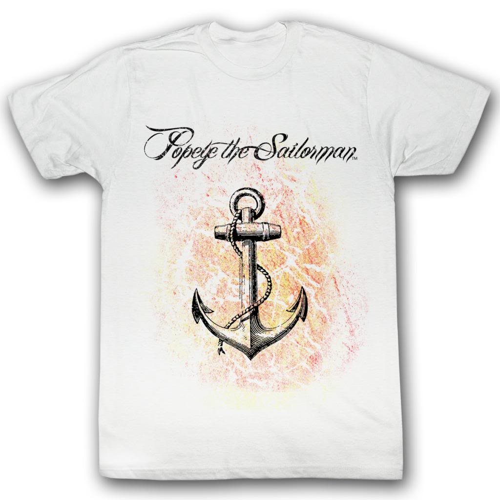 Popeye Mens S/S T-Shirt - Poptart - Solid White