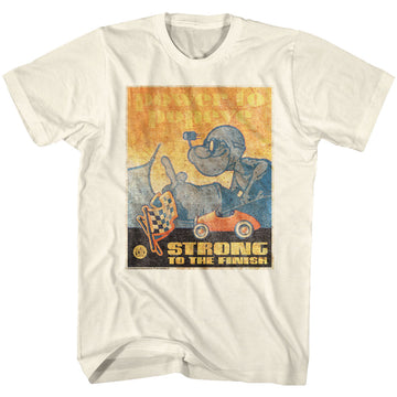 Popeye Mens S/S T-Shirt - Power To Popeye - Solid Natural