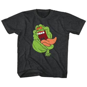 Real Ghostbusters Toddler S/S T-Shirt - Slimer - Heather Black Heather