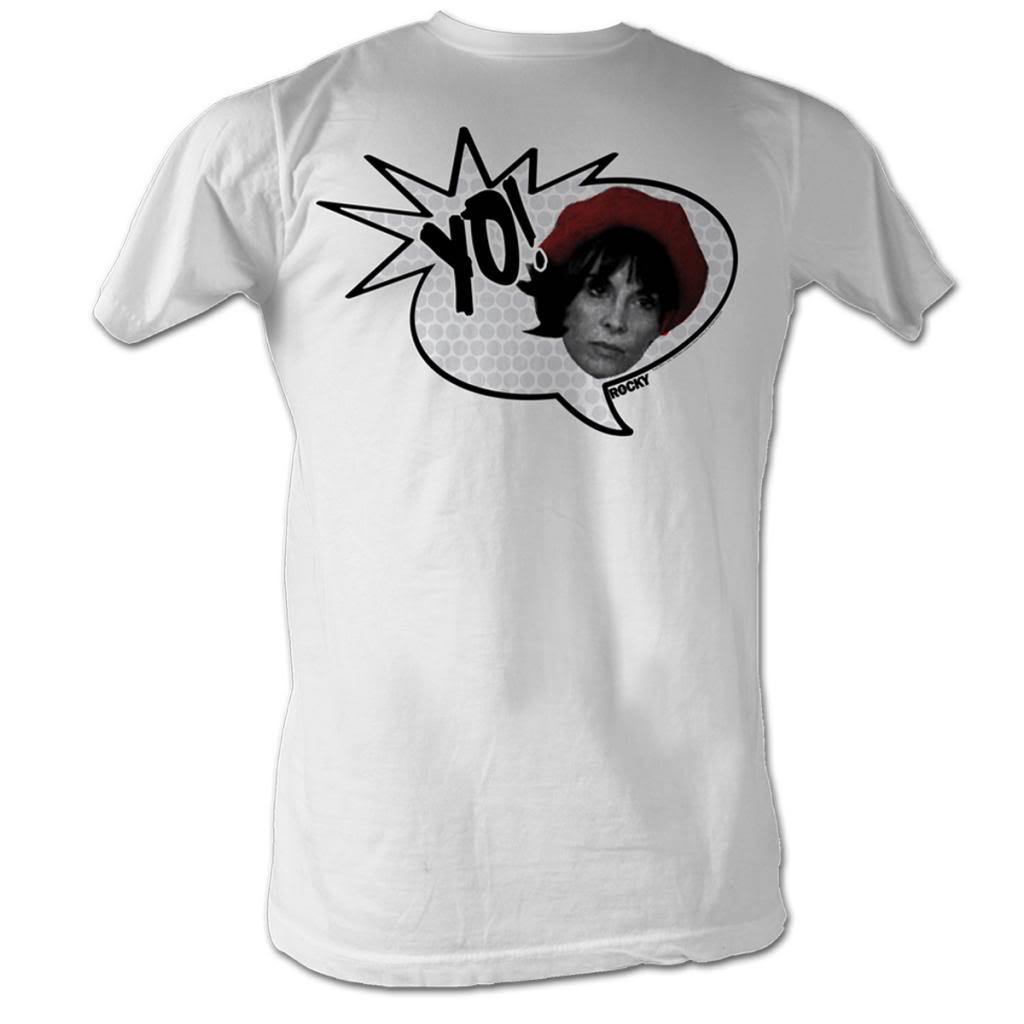 Rocky Mens S/S T-Shirt - Yo! Adrian! - Solid White