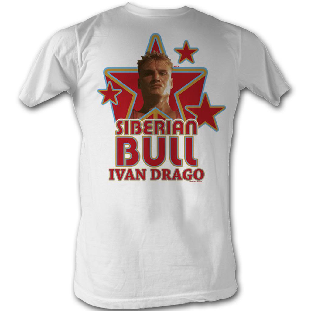 Rocky Mens S/S T-Shirt - Siberian Bull - Solid White