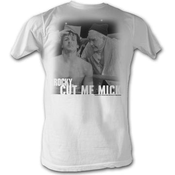 Rocky Mens S/S T-Shirt - Rock And Mick - Solid White