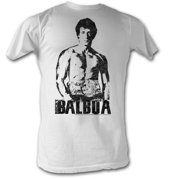 Rocky Mens S/S T-Shirt - Towering Over - Solid White
